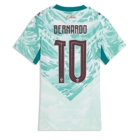 Camiseta Portugal Bernardo Silva #10 Segunda Equipación Replica Mundial 2026 para mujer mangas cortas